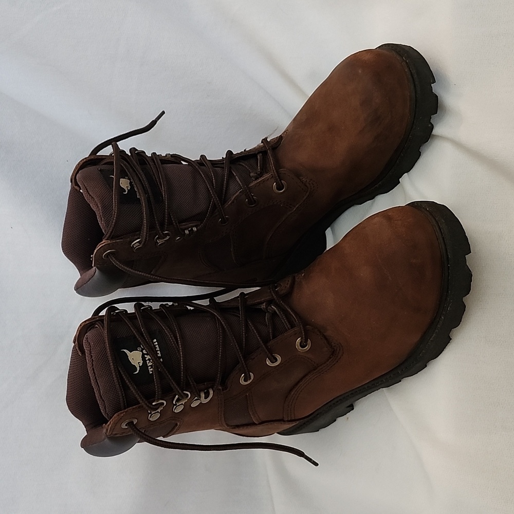 EUC  Men's Texas Steer Steel Toe Boots